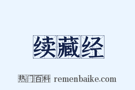 续藏经是什么意思的图片